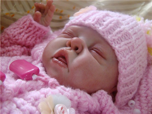 Когда спит малыш, все вокруг замирает...Авторская кукла Кондрашовой Ирины (фото 9)