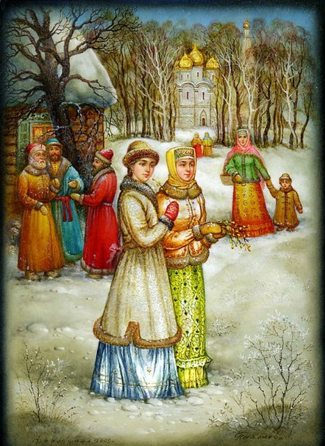 Усмотри тропинку в сказку или Здесь русский дух, здесь Русью пахнет. Федоскинская лаковая миниатюра