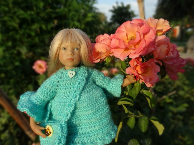 Бирюзовые зерисовки — Куклы Annette Himstedt (Аннетт Химстедт): коллекционные