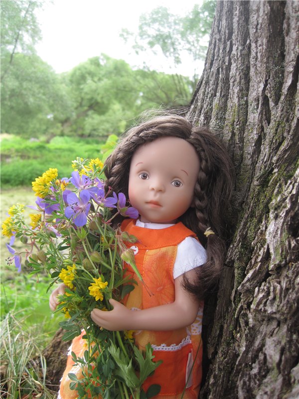 Моя маленькая художница. Кукла Kaethe Kruse Таточка | Бэйбики Моя маленькая художница. Кукла Kaethe Kruse Таточка