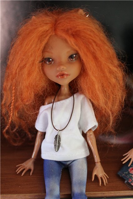 К Мальвине приехали сёстры. Ещё два ООАКа Monster high (фото 9)