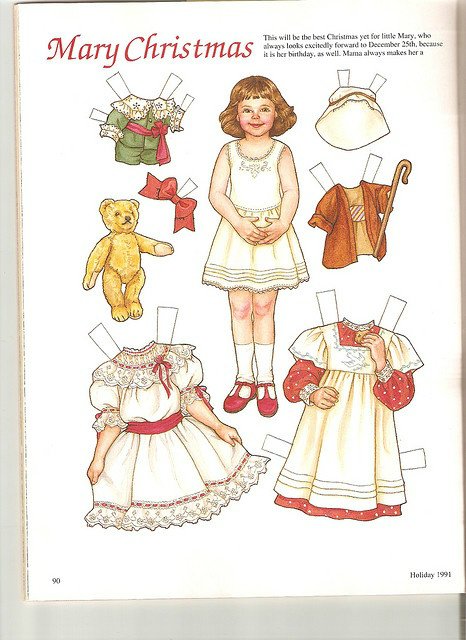 Мои любимые бумажные куклы для вырезания