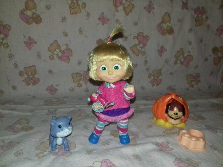 Новые Машки в кармашке — Куклы Маша и Медведь (Simba): Маша в кармашке