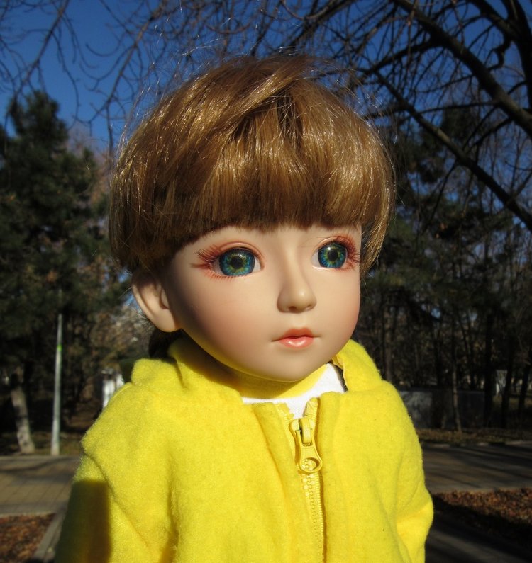 Утренняя прогулка в парке Горького с Соломоном и Анхен, или О сложностях гуляния с собакой и куклой одновременно