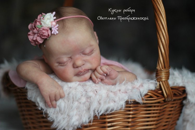 Новорожденная девочка. Кукла реборн Светланы Преображенской
