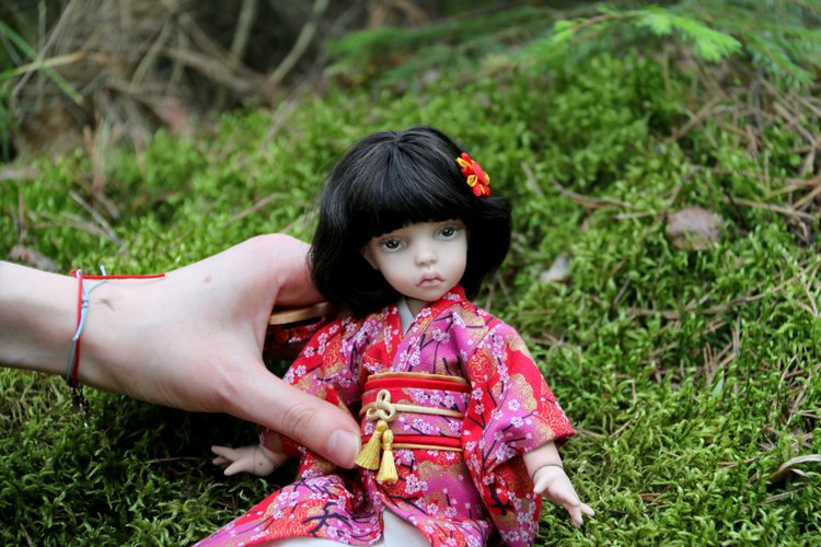 Харуми: фарфоровая шарнирная кукла | Бэйбики Харуми: фарфоровая шарнирная кукла