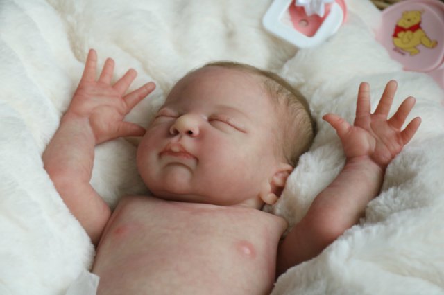 Спящая малышка Рози 2. Куколка реборн Виктории Вишни