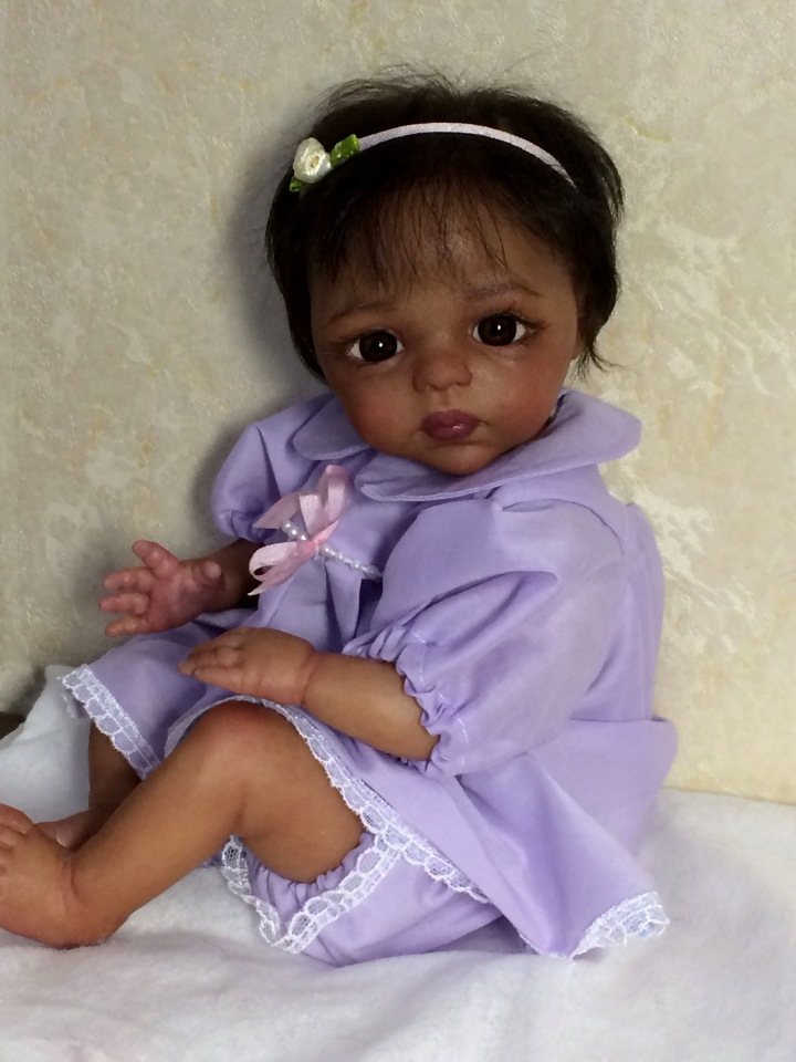 Малютка мулаточка. Кукла реборн Наталии Коноваловой