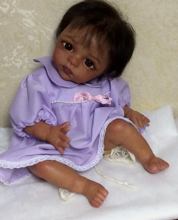 Малютка мулаточка. Кукла реборн Наталии Коноваловой