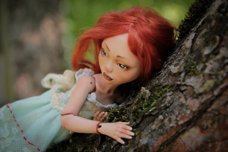 Лаурендиэ и пионы — Авторские шарнирные куклы своими руками: лепка (фото 4)