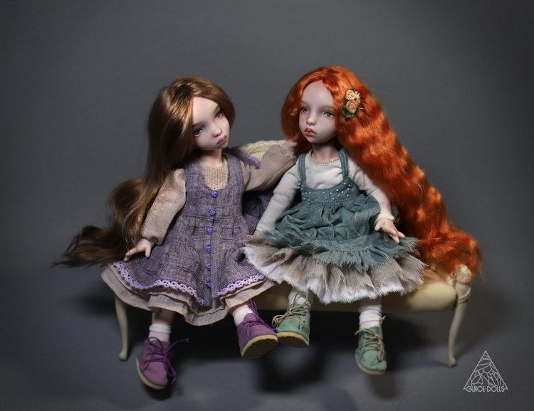 Сестренки Эмили и Джейн - фарфоровые девочки