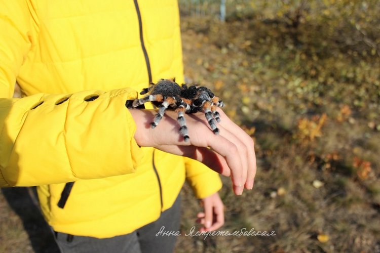 Гриша — Валяные игрушки из шерсти: сухое валяние (фото 4)