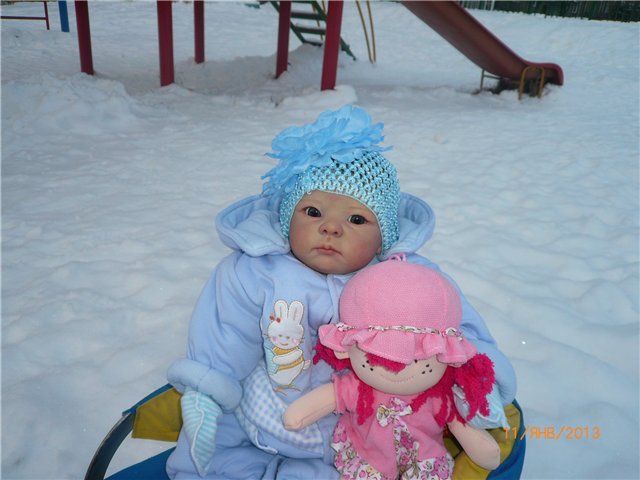 Кукла реборн Оленька. Мамина малышка (фото 8)