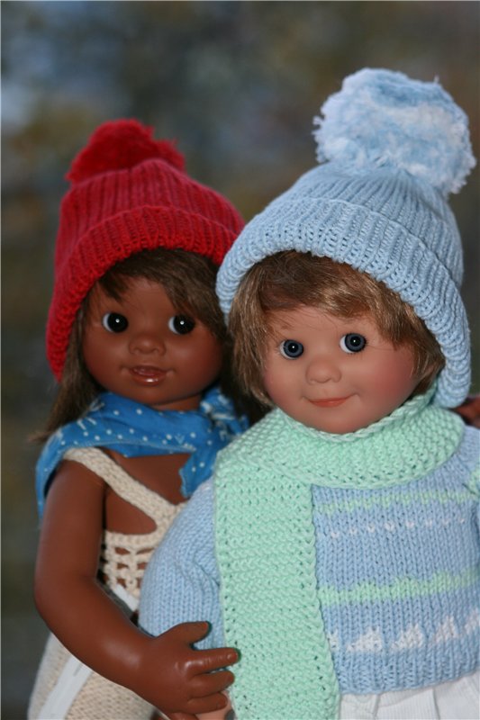 Сладкая парочка - зефирчик с шоколадом или Лука и Штрубеллина, студийные вихтелята Rosemarie Anna Muller