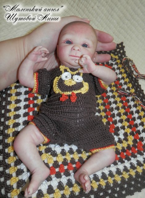 Малышок Филиппок. Кукла реборн Шутовой Анны (фото 8)