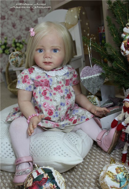 Фридолиночка-в преддверии нового года. Кукла реборн Анастасии Гангало
