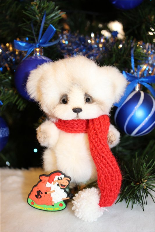 Рождественский Снежок! Авторский мишка Лены Белобородовой