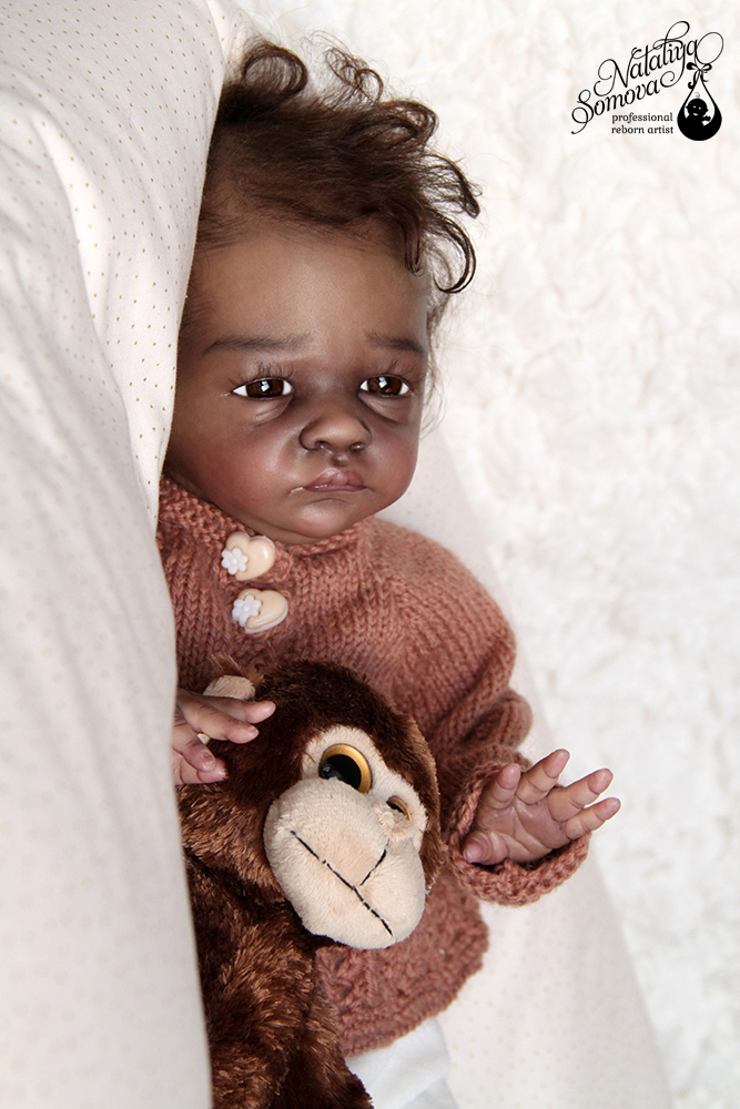 Эвелина. Шоколадка реборн Наталии Сомовой