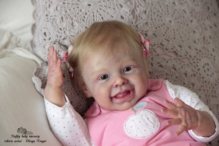 Мой солнечный лучик, моя радуга, мое счастье, моя Милена, Миленочка, Милеша. Кукла реборн Олеси Венгер