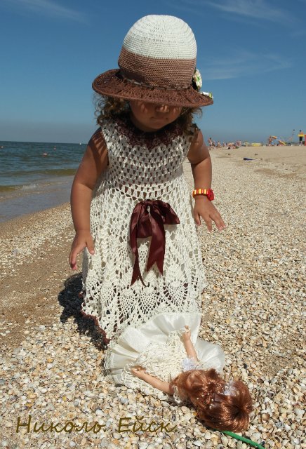 Кукла и ее девочка Николь... Азовское море (фото 9)