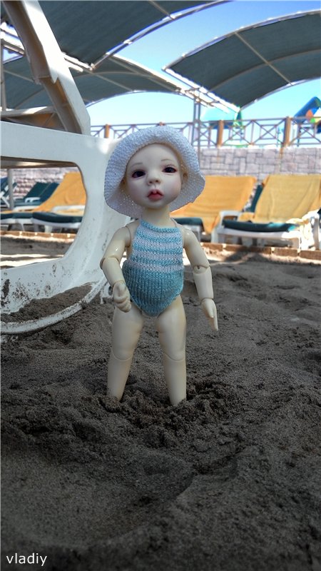 Как Даша первый раз на море побывала