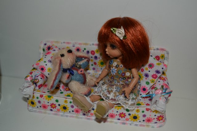 Сердца, цветы и шоколадный мишка