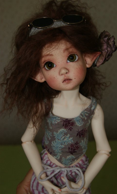 Ошеломительная эльфийка Аннабель - ООАК handsculpted doll by Kaye Wiggs