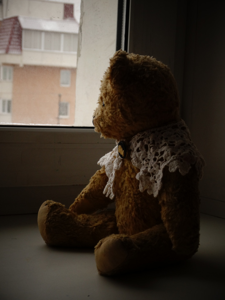 Одинокий мишка — Игрушки СССР и советского детства: резиновые