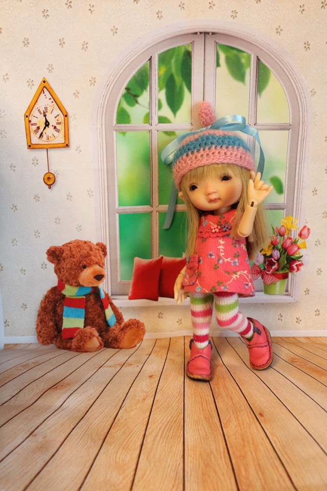 Долгожданная Дрюшечка или первый опыт фотографирования с фоном