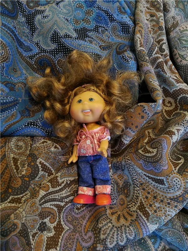 Весенний коллаж тканей — Куклы Cabbage Patch Kids (Капустки): винтаж 80 (фото 7)