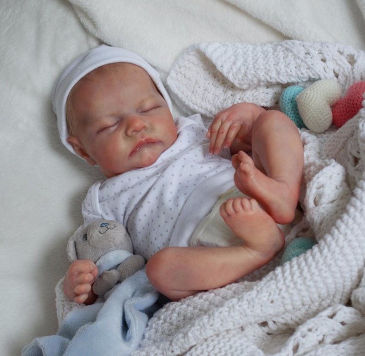 Малыш Левушка. Кукла реборн из молда Levi от Bonnie Brown