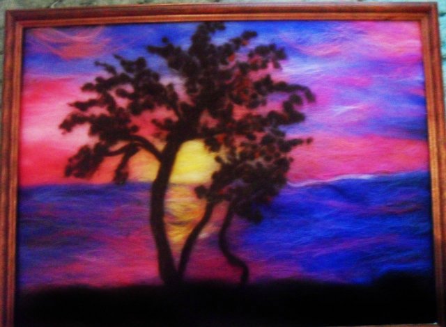 Картины из шерсти. Подборка