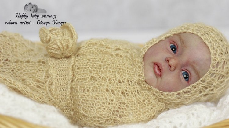 Моя милая златовласка Ева. Кукла реборн Олеси Венгер