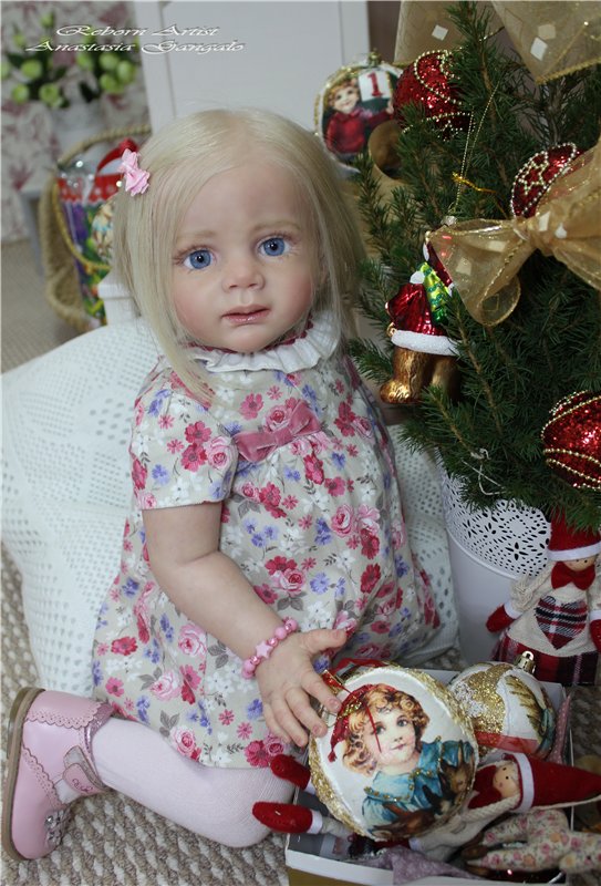 Фридолиночка-в преддверии нового года. Кукла реборн Анастасии Гангало