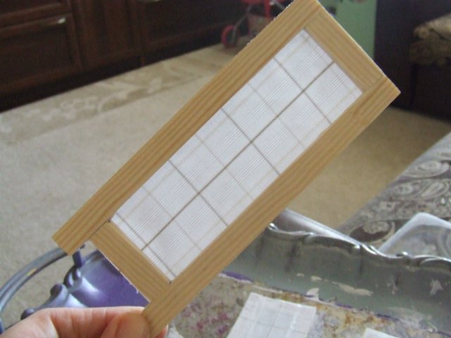 Мастер-класс "Создание ширмы для кукольного румбокса масштаба 1:12"