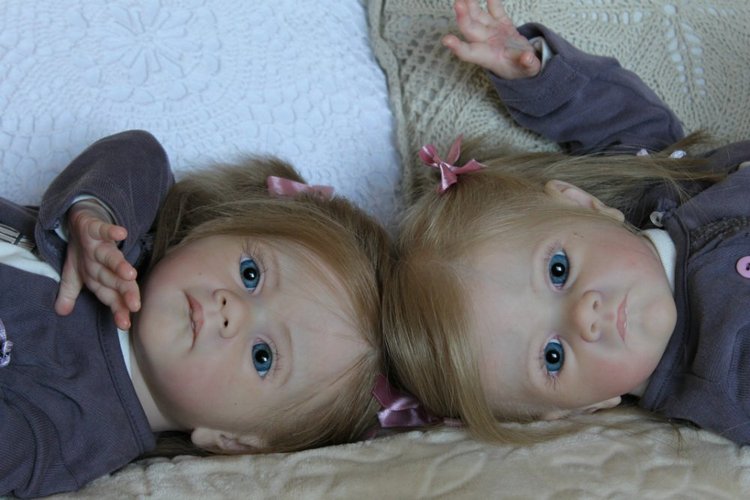 Мои сестрички Аня и Яна! Куклы реборн Шепелевой Людмилы