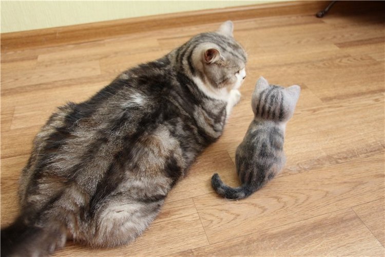 Котик Дени. Авторская игрушка Анны Ястрежембовской