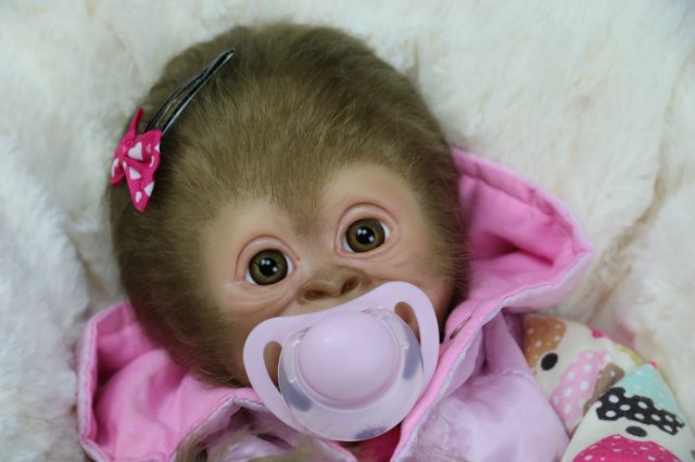 Мартышка - малышка... Куколка реборн Виктории Вишни