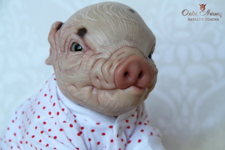 Свинка Пеппа и её младший братик Джордж. Поросята реборн Наталии Сомовой