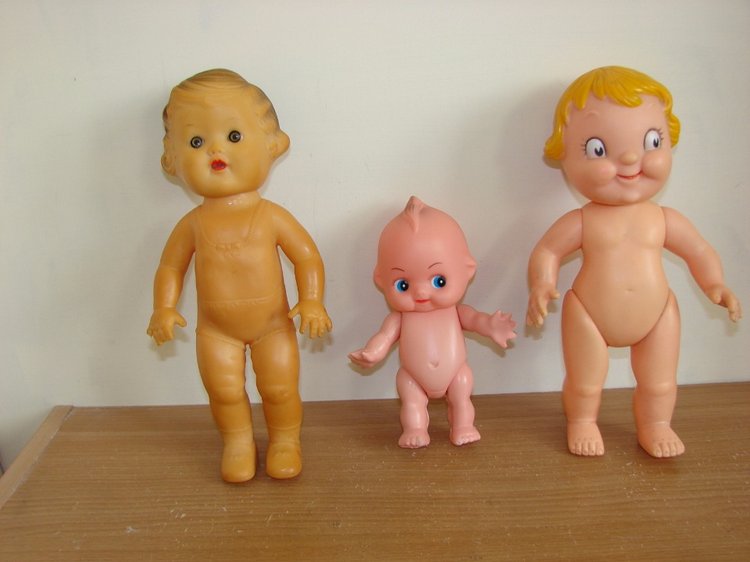 Куклы из далекого СССР .Кукла фабрики Ленигрушка + 4 неопознанных объекта