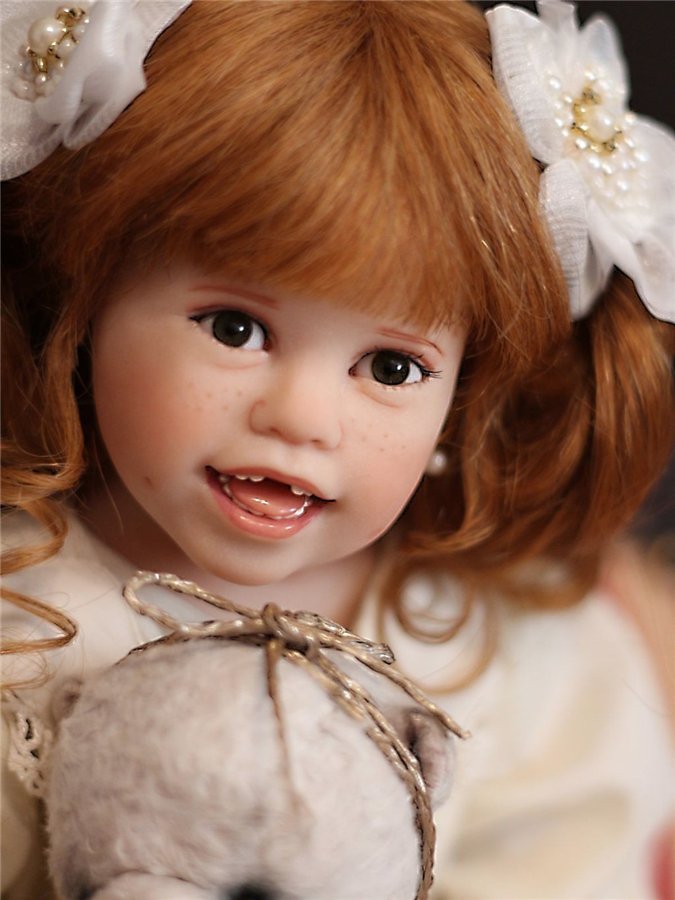 Тебя солнце улыбкой своей обласкало и наполнило жизнью и светом своим … авторская кукла Джули Фишер, Julie Fischer