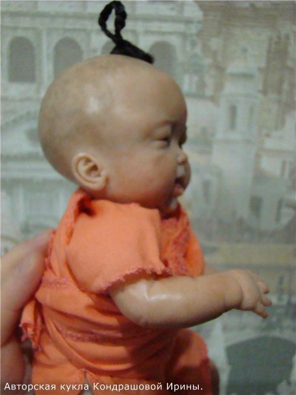 Малыш из Тибета. Авторская кукла Кондрашовой Ирины