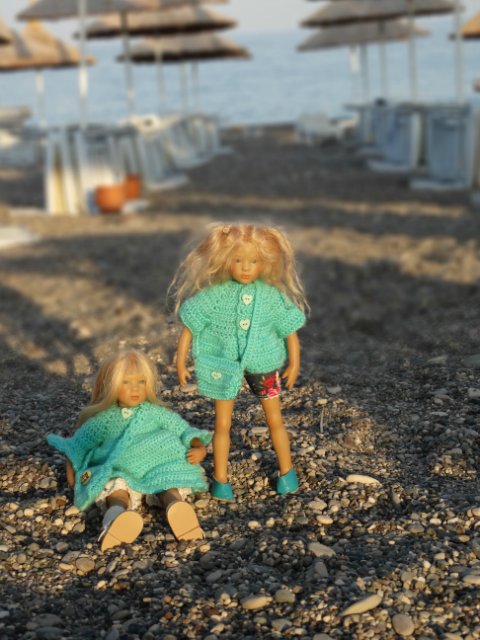 Бирюзовые зерисовки — Куклы Annette Himstedt (Аннетт Химстедт): коллекционные