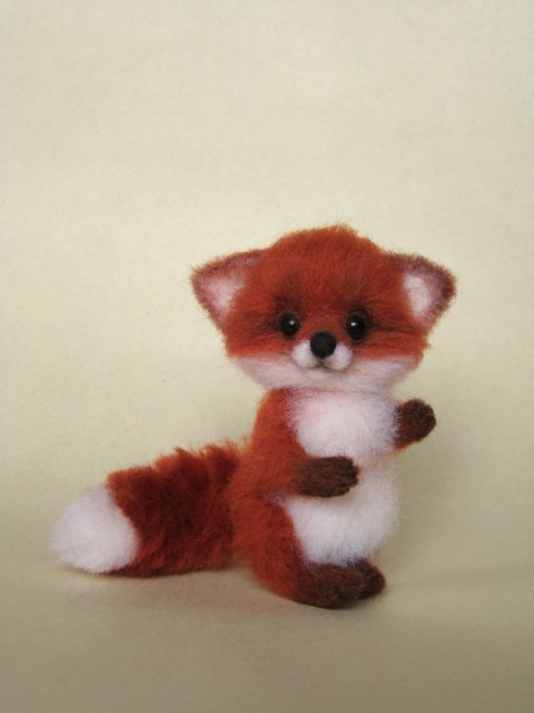 Лисёнок. Авторская игрушка валянием Ольги Чернухо (фото 2)