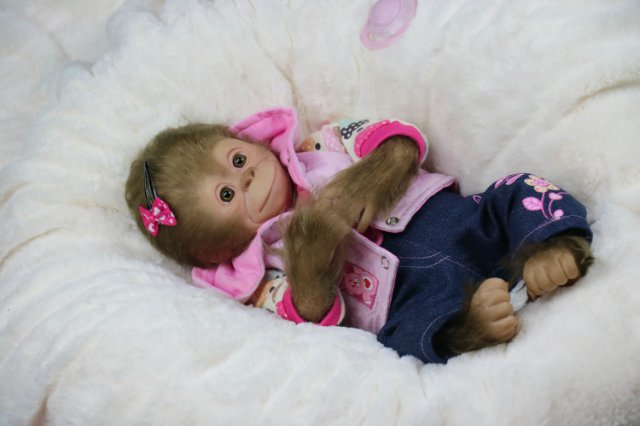 Мартышка - малышка... Куколка реборн Виктории Вишни