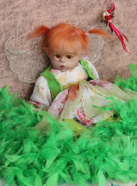 Чудо в перьях, кукла-реборн Элины Кудрявцевой