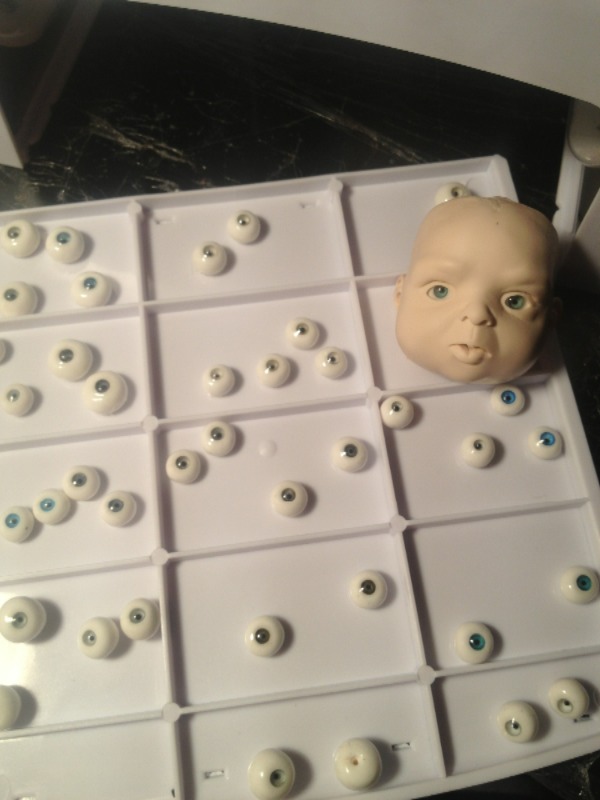 Глаза из Fimo и UF геля — Авторские куклы ручной работы: текстильные (фото 4)