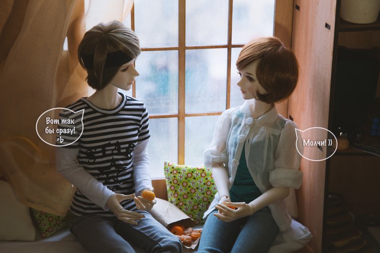 Мандаринки сближают — Фотоистории с куклами BJD (БЖД): сериалы