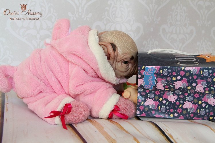 Свинка Пеппа и её младший братик Джордж. Поросята реборн Наталии Сомовой