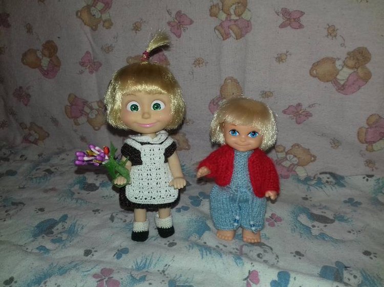 Новые Машки в кармашке — Куклы Маша и Медведь (Simba): Маша в кармашке